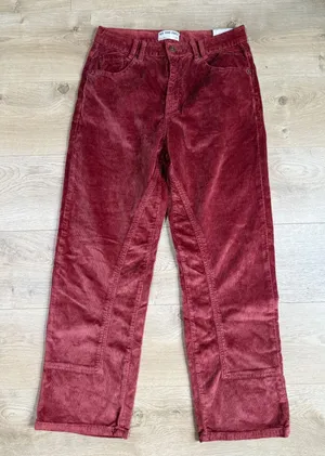 NWT Free People We The Free Risk Taker High Rise Straight Pants Corduroy size 30 thumbnail 1