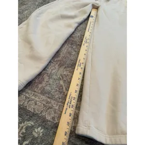 Aritzia Sweatfleece Cozy Fleece Boyfriend Wide Leg Sweatpants Beige L thumbnail 7