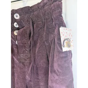 Women’s Free People Margate Pleated Trouser Pants Small Panther Rose NWT New thumbnail 3