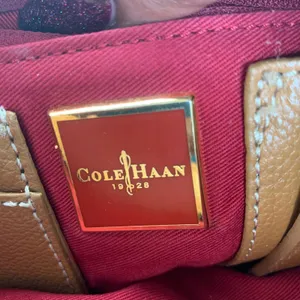 Cole Haan Tan Leather Shoulder Bag thumbnail 8