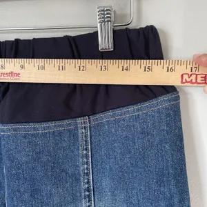 GAP Maternity Vtg. Denim Skirt Knee Length Cotton Blue Cottagecore Size XXS thumbnail 7