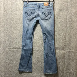 Antik Denim Womens 30 Bootcut‎ Jeans Medium Wash Embroidered Pockets Low Rise thumbnail 10