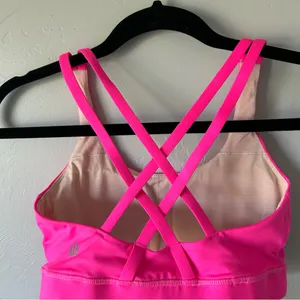 Lululemon Energy Sports Bra in Paris Pink Size 6 Activewear Workout Gym thumbnail 7