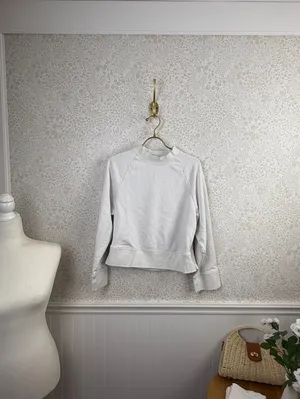 On Running Women's Undyed White Cotton Crew Neck Sweatshirt - Size - Medium thumbnail 3