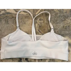 Alo White Sports Bra Women's Sz S thumbnail 2