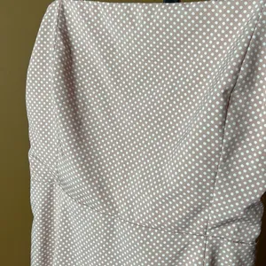 Showpo Blush Pink White Polka Dot Lace-Up Back Mini Dress AU 10 US 6 thumbnail 4