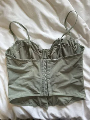 Garage Green Corset Top thumbnail 3