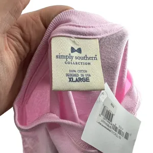 Simply Southern Preppy Teach Love Inspire Teacher Shirt Pink Womens Size XL thumbnail 4