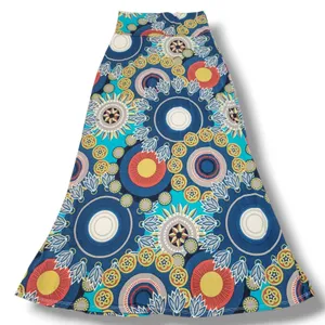 Moa Skirt Size Medium M W27"in Waist Women's Maxi Skirt Paisley Skirt Multicolor Multiple thumbnail 1