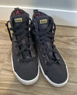 Keds Women’s Black High-Top Sneakers – Size 9 thumbnail 1