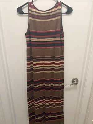 Vintage Lauren Ralph Lauren Striped Knit Maxi Dress thumbnail 4