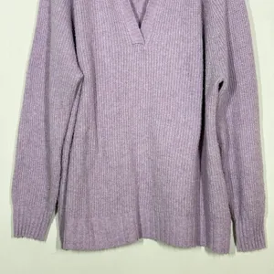American Eagle Collared Sweater Womens Size Large Purple Knitted Pullover Preppy thumbnail 4