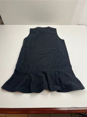 Queen of Sparkles Black Rhinestone Sleeveless Mini Dress Womens Size XS thumbnail 8