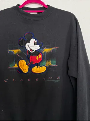 Vintage 90s Disney Mickey Mouse Classics Crewneck Sweatshirt by Genus Large thumbnail 2