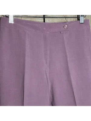 Mauve 2-Piece Tailored Pant Suit Size L Office Siren & Corpcore Aesthetic thumbnail 6