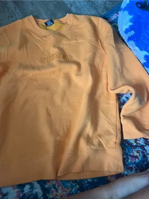Stüssy small orange sweatshirt thumbnail 3