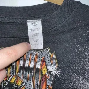 Affliction Chromium Heart Cropped Pullover Sweatshirt with Open Back Size M thumbnail 3