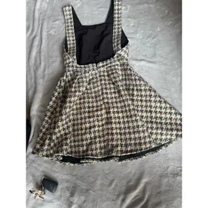 BCBGMAXAZRIA Unbranded Houndstooth Pinafore Dress SIZE M thumbnail 13