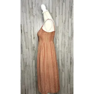 American Eagle‎ Women's Striped Button Down Midi Dress Size XS Multicolor thumbnail 5