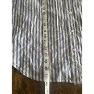 a.n.a Button-Up Blouse Striped Medium Long Sleeve thumbnail 9