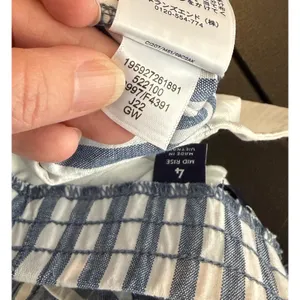 Lands End Women‎ Size 4 Blue White Striped Mid Rise Pull On Shorts Elastic Waist thumbnail 11