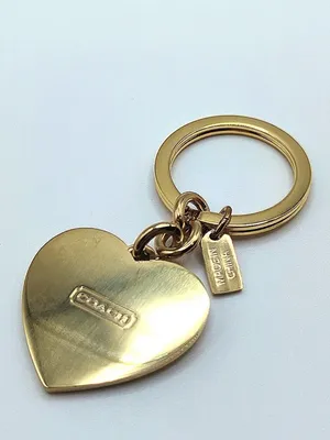 Coach Signature Fuschia Pink Keychain Keyfob NWOT thumbnail 2