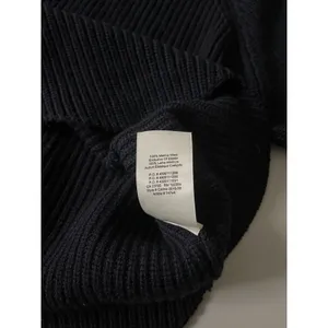 Aritzia Wilfred Sardou 100% Merino Wool Cropped Navy Sweater Small thumbnail 6