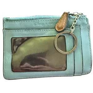 Coach X Disney Blue Leather ID Card Coin Wallet thumbnail 2