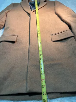 tan wool-blend Topcoat from Express size XS thumbnail 10