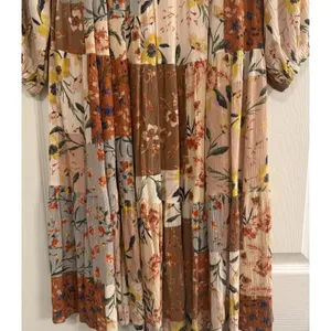 Fate Midi Dress‎ Sz Small Patchwork Boho Peasant Western Romantic Feminine Flowy thumbnail 4