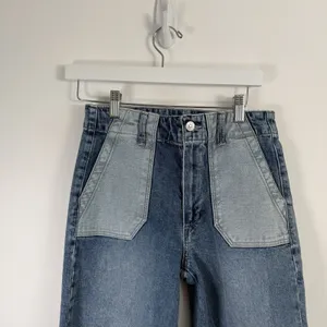 Paige Denim Sasha Ankle Saylor Distressed Jean Utility Pockets Wide Leg Women 27 thumbnail 3