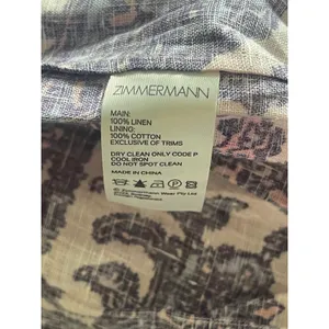 Zimmermann Aliane Cut Out Midi Dress Mixed Paisley Print Cotton Summer Dress thumbnail 14