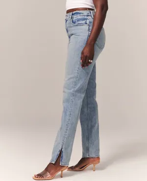 Abercrombie & Fitch Women's the 90s Straight Ultra High Rise Jeans Size 31/12R thumbnail 5