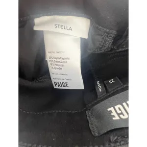 PAIGE Stella Black Coated Cargo Straight Leg Pants Size‎ 23 thumbnail 14