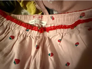 Love peace and lazy days strawberry and rose pjs thumbnail 2