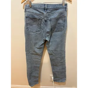 Gap 90s Straight High Rise Jeans Light Wash Blue Denim Size 28 6‎ Regular thumbnail 3