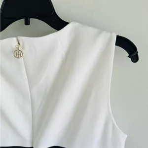 Tommy Hilfiger Black, White, and Tan Mini Dress thumbnail 11