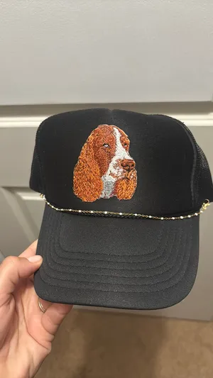 Otto Springer Spaniel trucker hat Black thumbnail 3