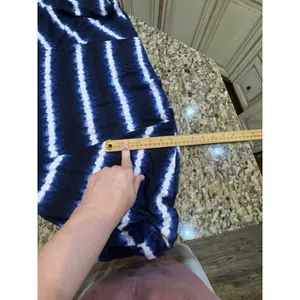 Lauren Ralph Lauren Sundress Sleeveless Striped Blue‎ White Linen Size Small thumbnail 11