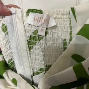 NWT‎ Billy J hazel midi dress in green print size 14 thumbnail 6