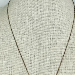 Gold Tone Rhinestone Pendant Chain Link Necklace thumbnail 5