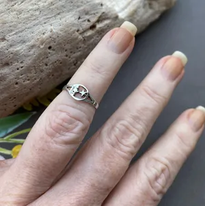 Sterling Silver Man On The Moon Toe/Midi Ring thumbnail 3