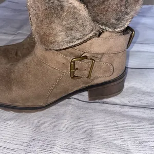 Sonoma Faux Fur Women's Tan Ankle Boots thumbnail 4