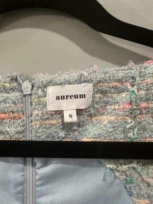 Aureum Colorful Tweed Basque Waist Dress thumbnail 7