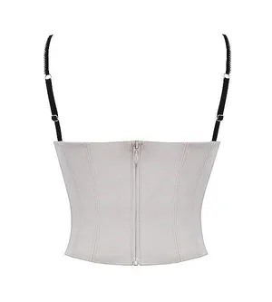 House Of CB NWT Luette BEIGE SATIN UNDERWIRED CORSET thumbnail 11
