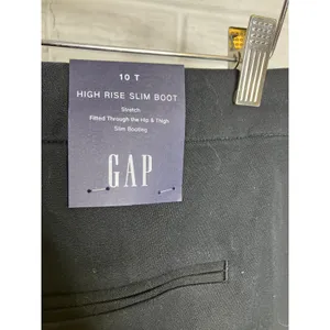 Gap High Rise Slim Boot Pants Women 10 Tall Black NWT Stretch Workwear thumbnail 6