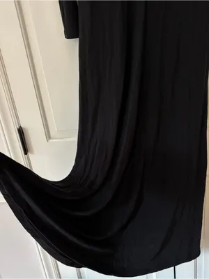 Ulla Johnson Ceryse Dress Noir Black Long Sleeve Ruched Waist‎ Maxi Size Large thumbnail 10