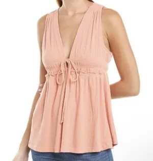 Free People Beach Bound Plunging Neckline Blouse thumbnail 1