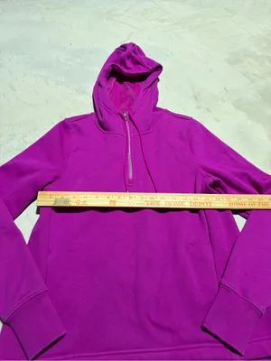 Athleta Women’s Fuchsia cozy karma 1/4 zip hoodie thumbnail 3