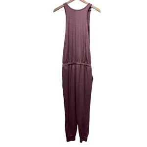 Patagonia Women Seabrook Jumpsuit Sz S Sleeveless Casual Purple‎ Stretch Jogger thumbnail 3